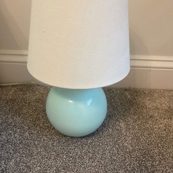x2 Kate Spade Teal/Aqua Sphere Lamps - Picture 3 of 3
